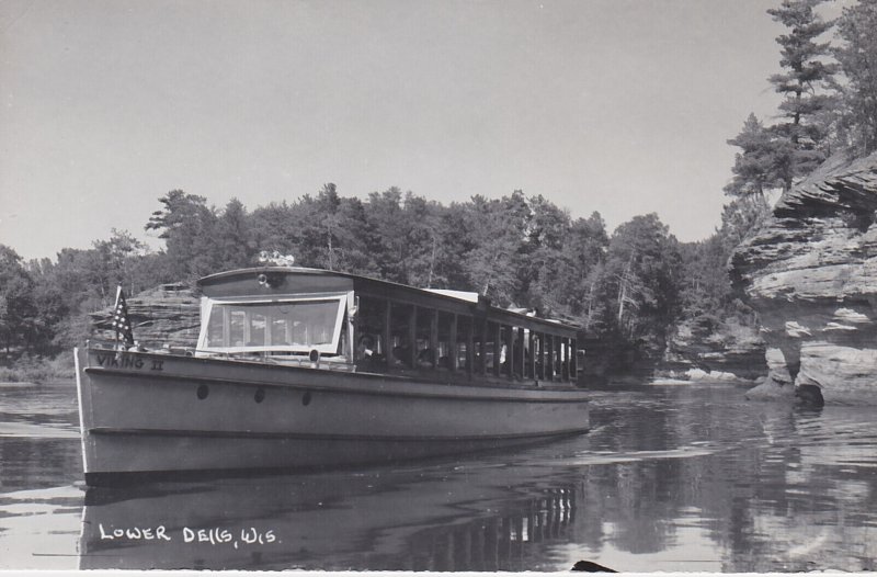 Wisconsin Dells Viking II At The Lower Dells Real Photo