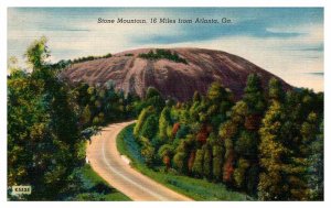 Postcard ROAD SCENE Atlanta Georgia GA AQ6066
