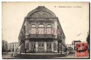 Postcard Old Theater Roanne