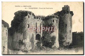 Old Postcard Any Brittany Tonquedec Tours Du Pont Levis