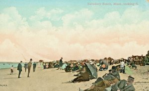 Postcard Early View of Salisbury Beach, MA.    L9