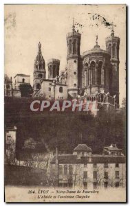 Old Postcard Lyon Notre Dame de Fourviere L & # & # 39Abside and 39ancienne c...