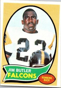 1970 Topps Football Card Jim Butler Atlanta Falcons sk21509