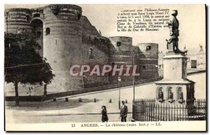 Old Postcard Angers Le Chateau