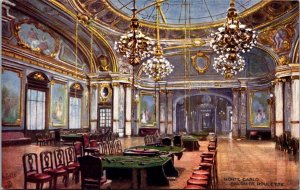 Monte Carlo, Casino Roulette Salon de Roulette Tucks 7053 Vintage Postcard V55