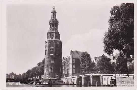 Netherlands Amsterdam Montelbaanstoren RPPC