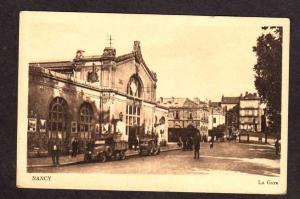 Vintage NANCY FRANCE La Gare Postcard Carte Postale PC