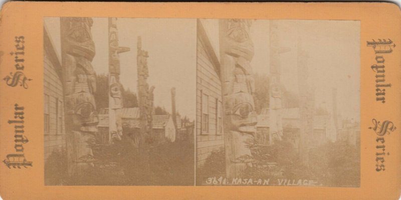 SV : KASA-AN Village , Alaska , 1890s