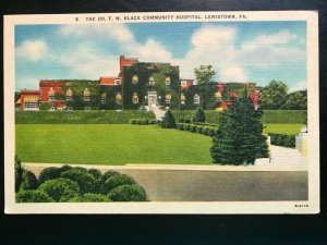 Vintage Postcard 1943 Good Samaritan Hospital Lewiston Pennsylvania