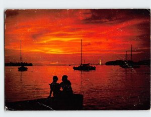 Postcard Key West Sunset Key West Florida USA