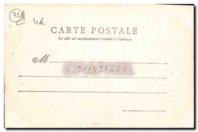 Postcard Old Sarthe Chateau du Lude