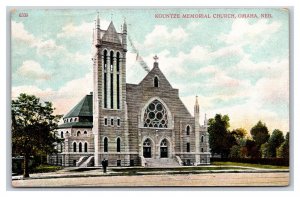 Kountze Memorial Church Omaha Nebraska 1907 DB Postcard V16