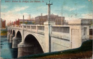 Walnut Street Bridge Des Moines Iowa Postcard FW Woolworth Co DB 1915