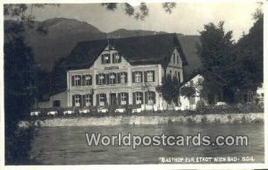 Real Photo Gasthof Zur Stadt, Wien Bad Ischl Austria Postal Used Unknown 