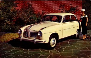 Hayward CA California GOLIATH HARDTOP SEDAN Home Motors Car Advertising Postcard