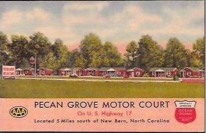 NC New Bern Pecan Grove Motor Court