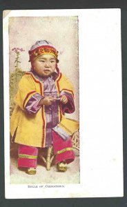 Ca 1904 PPC* Belle Of China Town Little Girl In Costume Mint Has Corner Bend