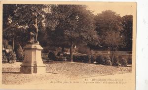 BF16370 bressuire deux sevres au premier plan la statue france front/back image