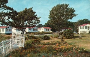 Vintage Postcard 1964 Garden & South Cottages Shawmut Inn Kennebunkport ME Maine