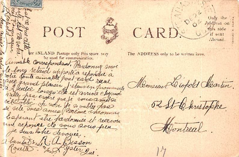 Happy Christmas 1904 