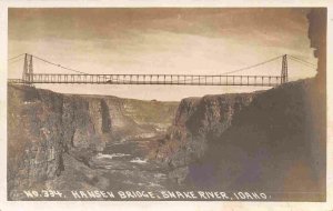 Hansen Bridge Snake River Idaho 1930s RPPC Real Photo postcard