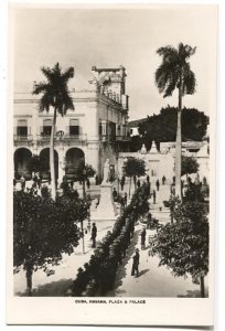 RPPC Postcard Plaza & Palace Havana Cuba