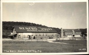 Renfro Valley Kentucky KY The Barn Real Photo Vintage Postcard