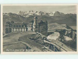 old rppc Berner Alpen - Rigi-Kulm - Schwyz - Lauerz - Steinen Switzerland HM1852