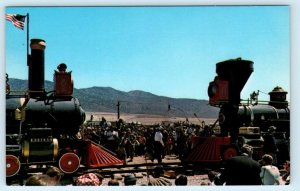 PROMONTORY, UT Utah~ 100th Anniversary TRANSCONTINENTAL RAILROAD 1969 Postcard