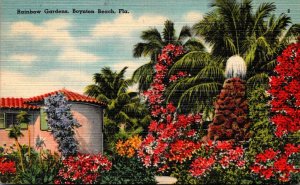 Florida Boynton Beach Beautiful Rainbow Gardens 1947
