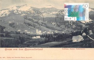 L297 Switzerland Gruss aus dem Appenzellerland Bruellisau Kamor  Postcard