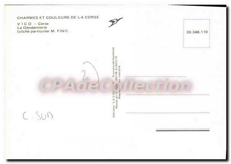 Postcard Modern Vico The Gendarmerie