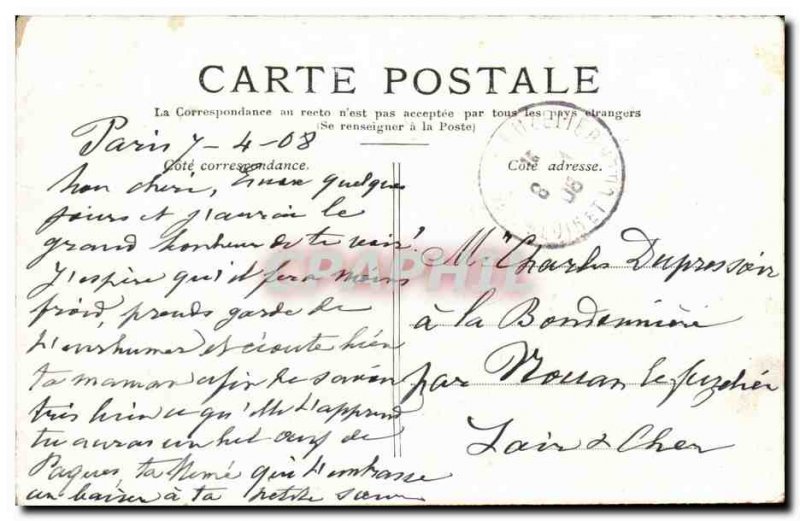 Old Postcard Paris the small Palace Champs Elysees