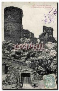 Saint Etienne - surroundings - Ruins of Castle - Old Postcard