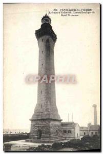 Old Postcard lighthouse & # 39Eckmuhl hundred miles of reach Penmarch St Pierre