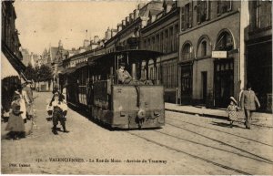 CPA AK VALENCIENNES Rue de Mons TRAM VAPEUR (977272)