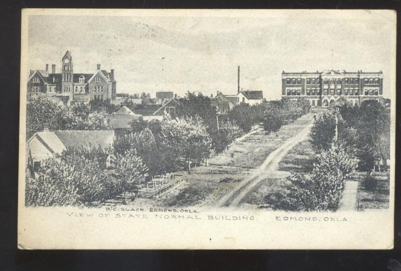 EDMOND OKLAHOMA STATE NORMAL SCHOOL VINTAGE POSTCARD R.C. SLACK STOVER MO.