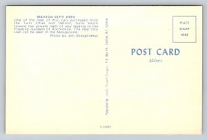 Mexico City  Trolley Railway #2393  Postcard
