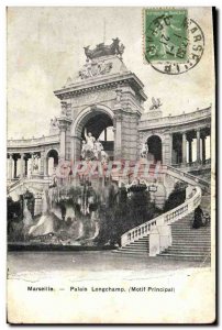 Old Postcard Marseille Palais Longchamp