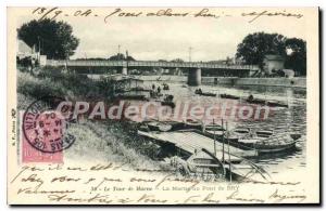 Old Postcard Tour De Marne La Marne Au Pont De Bry