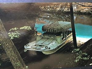 Postcard Aquaduck Boat leaving Mirror Lake in Wisconsin Dels, WI.   T6