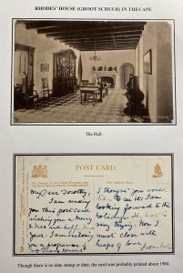 Mint South Africa RPPC Real Picture Postcard Rhodes House The hall Cape Town