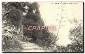 Old Postcard Nice Jardins du Chateau