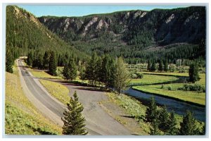 1978 Madison River Canyon Yellowstone Park Wyoming Great Falls Montana Postcard