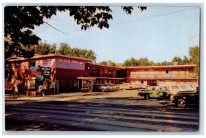 Reno Nevada NV Postcard Silver Dollar Motor Lodge Virginia Street c1960 Vintage