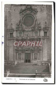 Postcard Modern Gerona Pachada De La Catedral