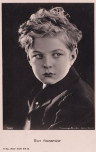 Ben Alexander Child Film Star 1940s Radio German RPC Postcard