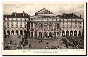 Old Postcard Rennes Theater Incebdie rebuilt in 1832