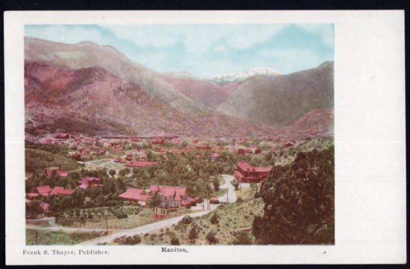 Colorado Panoramic View MANITOU - Und/B Vintage 1900s