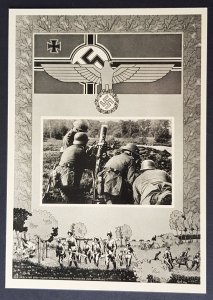 GERMANY THIRD 3rd REICH ORIGINAL POSTCARD UNSERE WEHRMACHT